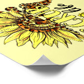 Living The Scrub Life Verpleegster Zonnebloem Luip Poster (Hoek)