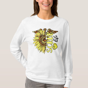 Living The Scrub Life Verpleegster Zonnebloem Luip T-shirt