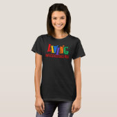 Living Unapologetically Black & Proud Fun Black Pr T-shirt (Voorkant volledig)