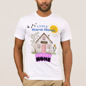 Living Warm Heaven T-Shirt – Cozy Sweet Home Vibes (Voorkant)