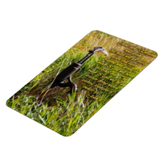 Living Water John 4 Inspirerend Magneet (Linkerzijde)