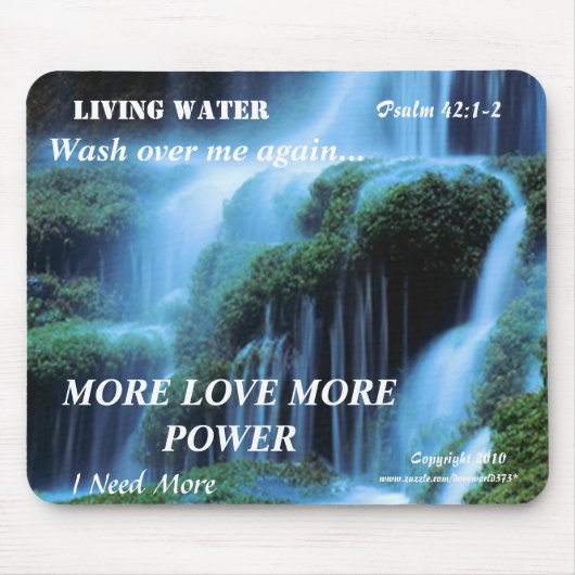 Living Water Mousepad. Muismat (Voorkant)