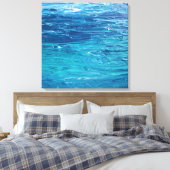 "Living Water" uitgerekte canvas print (Insitu (Slaapkamer))