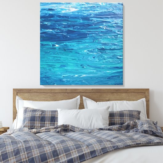 "Living Water" uitgerekte canvas print (Insitu (Slaapkamer))