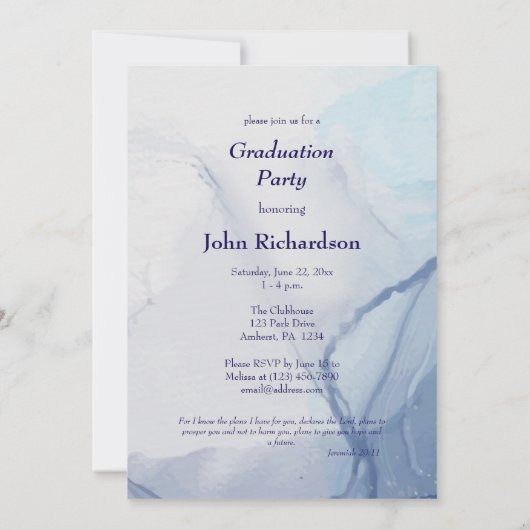 Living Waters 2025 Afstudeerfeest Orthodox Kaart (Achterkant)