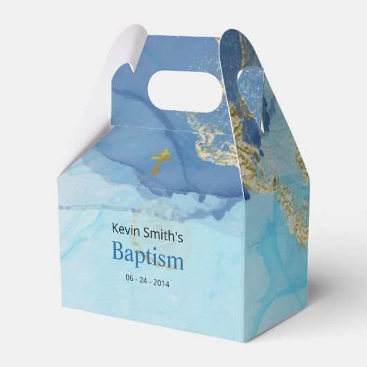 Living Waters Orthodox Christelijk Baptisme Bedankdoosjes (Voorkant Zijde)