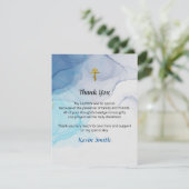 Living Waters Orthodox Doop Dank u Kaarten (Staand voorkant)