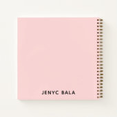 Living Your Dreams Blush Pink Design Notitieboek (Achterkant)