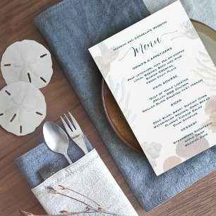 Living Zeeen Flat Wedding Menu Sjabloon