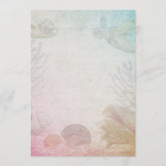 Living Zeeen Flat Wedding Menu Sjabloon (Achterkant)