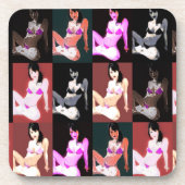 LivingDoll 7 Collage Bier Onderzetter (Voorkant)