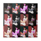 LivingDoll 7 Collage Tegeltje (Voorkant)