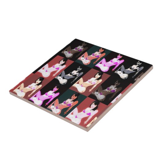 LivingDoll 7 Collage Tegeltje (Zijkant)