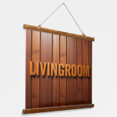LIVINGROOM Wall Tapestry Hangend Wandkleed (Gebogen)