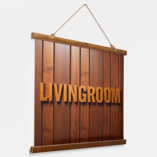 LIVINGROOM Wall Tapestry Hangend Wandkleed (Gebogen)
