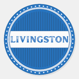 Livingston City Pride Embleem – Schotse identiteit Ronde Sticker