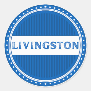 Livingston City Pride Embleem – Schotse identiteit Ronde Sticker