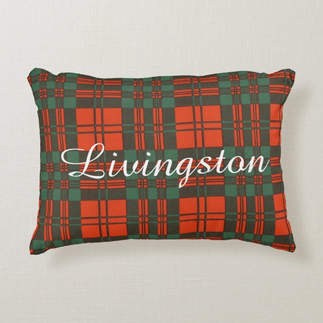 Livingston clan Pset Scottish tartan Decoratief Kussen (Voorkant)