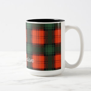 Livingston clan Pset Scottish tartan Tweekleurige Koffiemok