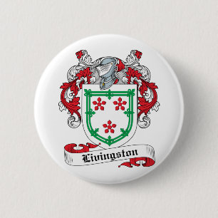 Livingston Family Crest Ronde Button 5,7 Cm