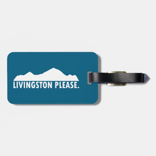 Livingston Montana Alstublieft Bagagelabel (Achterkant horizontaal)