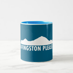 Livingston Montana Alstublieft Tweekleurige Koffiemok