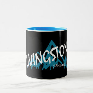 Livingston Montana Berg Tweekleurige Koffiemok