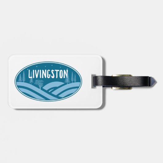 Livingston Montana Buitenleven Bagagelabel (Achterkant horizontaal)