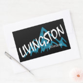 Livingston Montana Mountain Rechthoekige Sticker (Envelop)