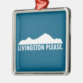 Livingston Montana Please Metalen Ornament (Links)