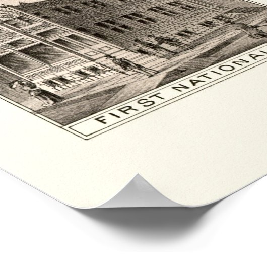 Livingston, MT Panorama Map - 1884 Poster (Hoek)