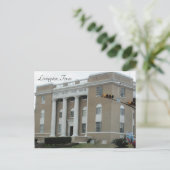 Livingston, Texas ~ Polk County Court House Briefkaart (Staand voorkant)