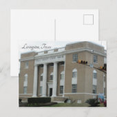 Livingston, Texas ~ Polk County Court House Briefkaart (Voorkant / Achterkant)
