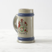 Livingstone Coat of Arms Stein - Family Crest Bierpul (Voorkant links)