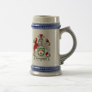Livingstone Coat of Arms Stein - Family Crest Bierpul
