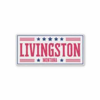 LIVINGSTONE MONTANA Sterren en strepen Sticker