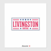 LIVINGSTONE MONTANA Sterren en strepen Sticker (Vel)