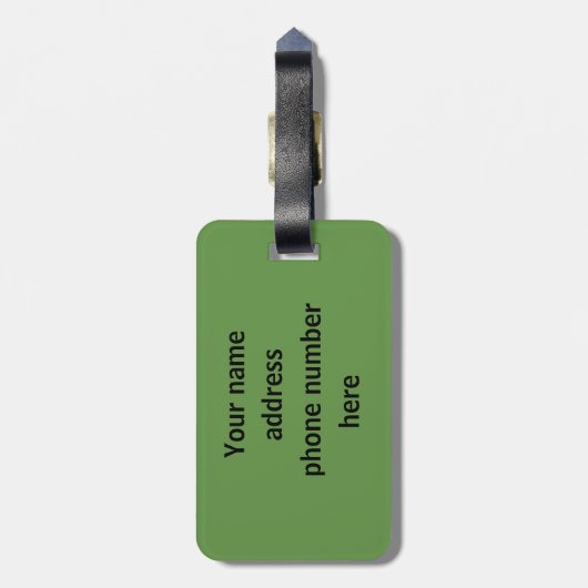 Livingstone Personalized Bagagelabel (Achterkant verticaal)