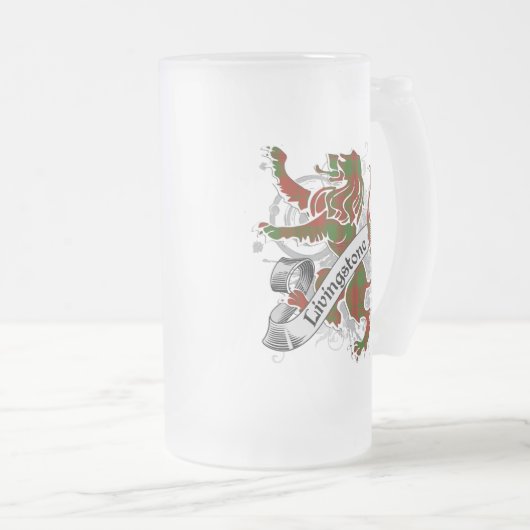 Livingstone Tartan Lion Matglas Bierpul (Voorkant rechts)