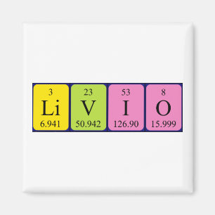 Livio periodieke table name magnet