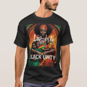LIVITI - BLACK UNITY Basic Donker T-shirt (Voorkant)