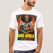 LIVITY. MAMA AFRICA Heren Basic T-Shirt