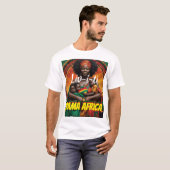 LIVITY. MAMA AFRICA Heren Basic T-Shirt (Voorkant volledig)
