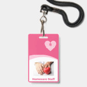 Liviys Cares Logo Badge (Voorzijde met lanyard)