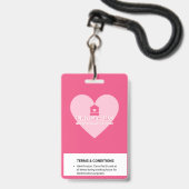 Liviys Cares Logo Badge (Achterkant met lanyard)