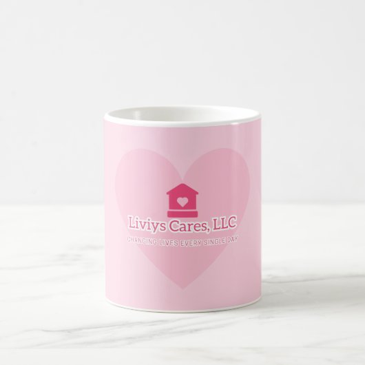 Liviys Cares Logo Koffiemok (Center)