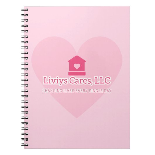 Liviys Cares Logo Notitieboek (Voorkant)