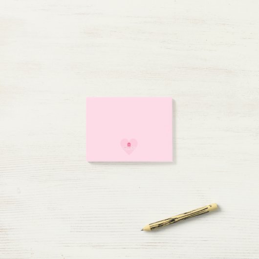Liviys Cares Logo Post-it® Notes (Op bureau)