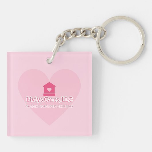 Liviys Cares Logo Sleutelhanger (Achterkant)