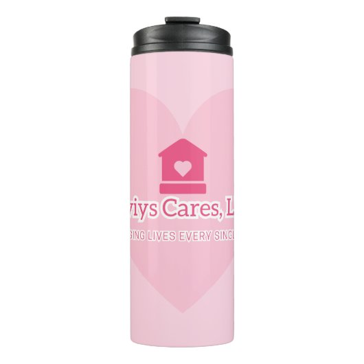 Liviys Cares Logo Thermosbeker (Voorkant)